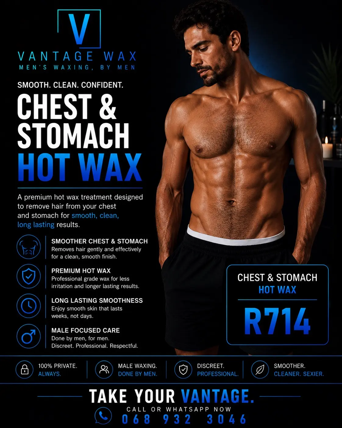 Chest & Stomach Hot Wax